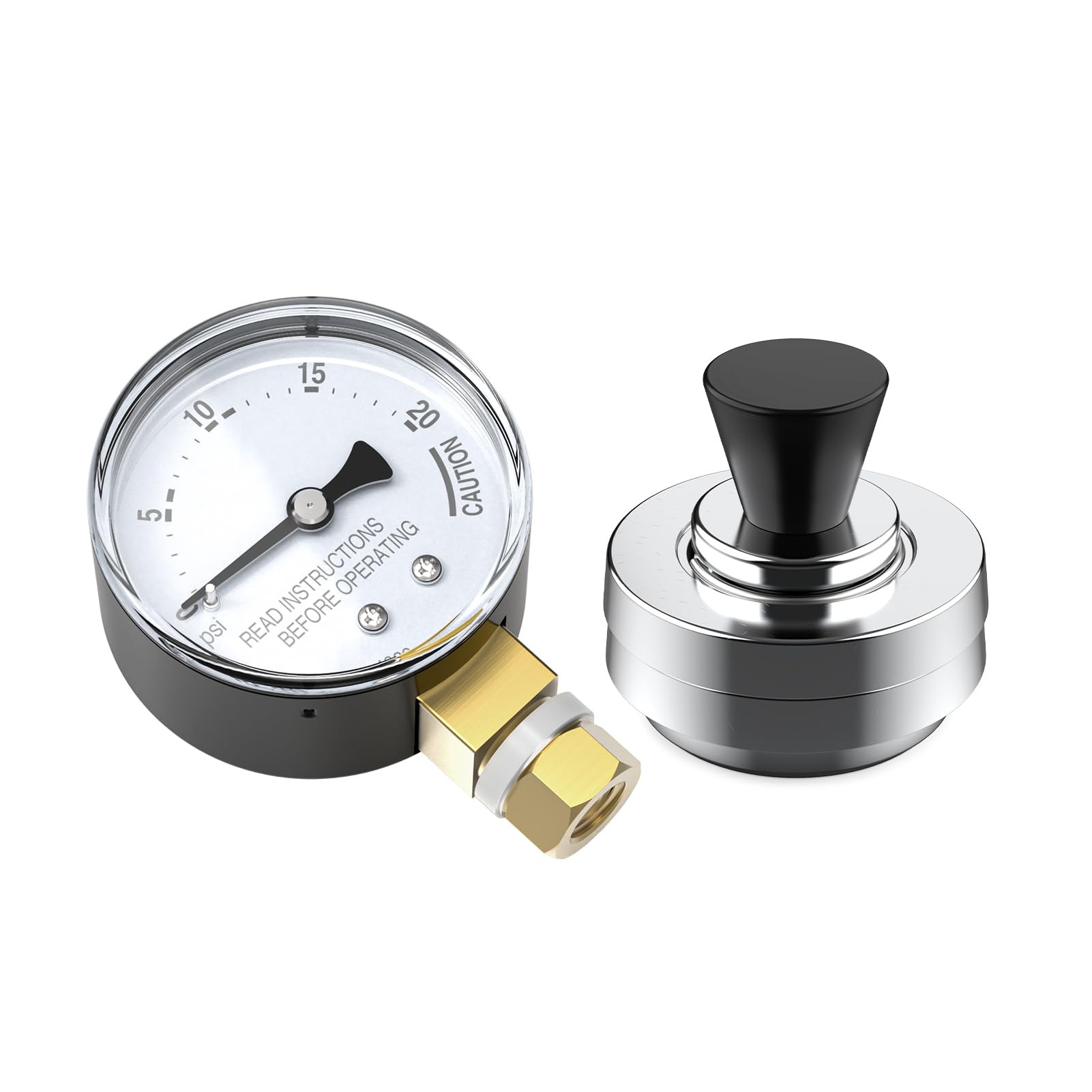 50332 3-Piece Pressure Regulator 5-10-15lb and 85772 Pressure Canner Steam Gauge Replacement Parts for Presto Pressure Cooker Canners
