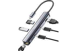 Docktek 6-in-1 USB-C Hub: Your Laptop's Powerhouse Companion
