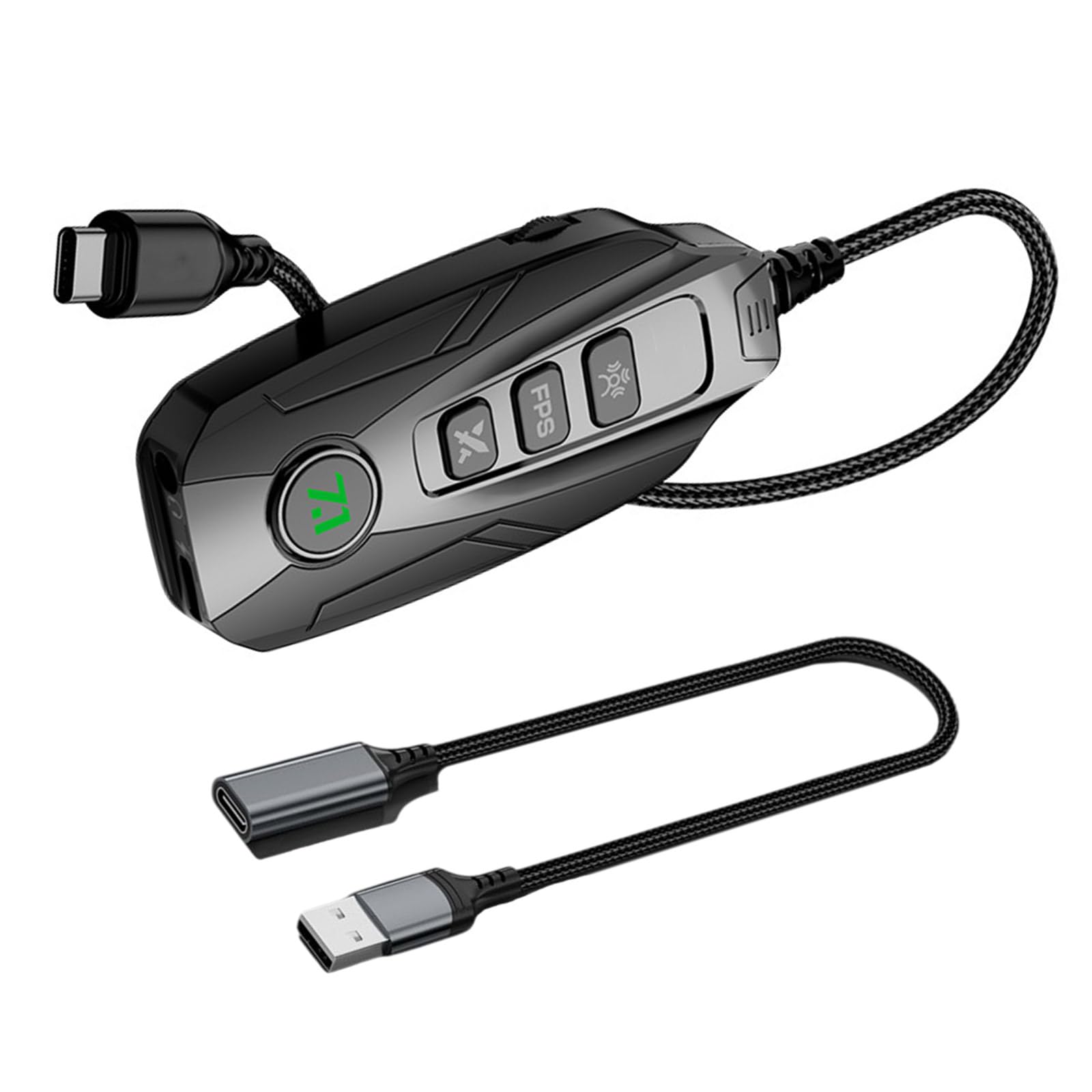 Tarjeta de sonido externa USB pequeña de 7.1 canales para juegos para computadora, portátil, tableta con juegos envolventes