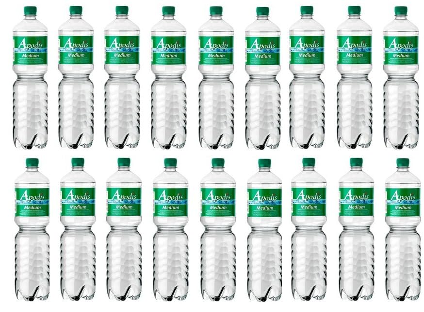 18 Flaschen Apodis Salvus Quelle Mineralwassser Medium a 1500ml EINWEG Pfand + Space Keks 45g von Onlinenshop Bormann