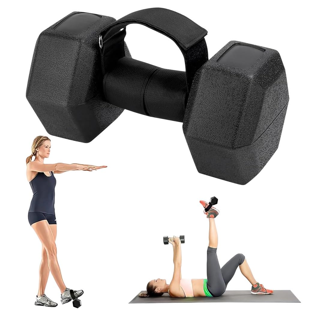 Nylon-Fuß- und Knöchelriemen für Tibialis-Training, 2er-Pack, verstellbare Hantelbandagen, Kraft-Beintrainer mit Verschluss