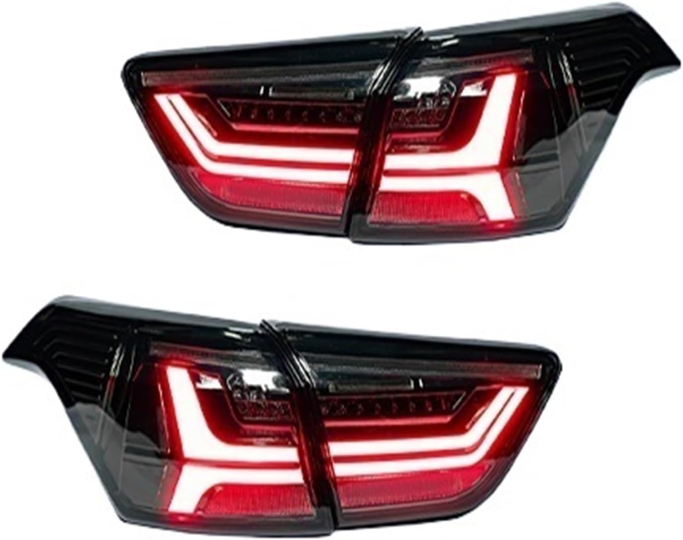 Car Taillights Assembly Compatible With Hyundai ix25 2015-2017 LED Auto Rear Back Lamps Upgrade Style Dynamic Signal Light Accessories(Black one set)