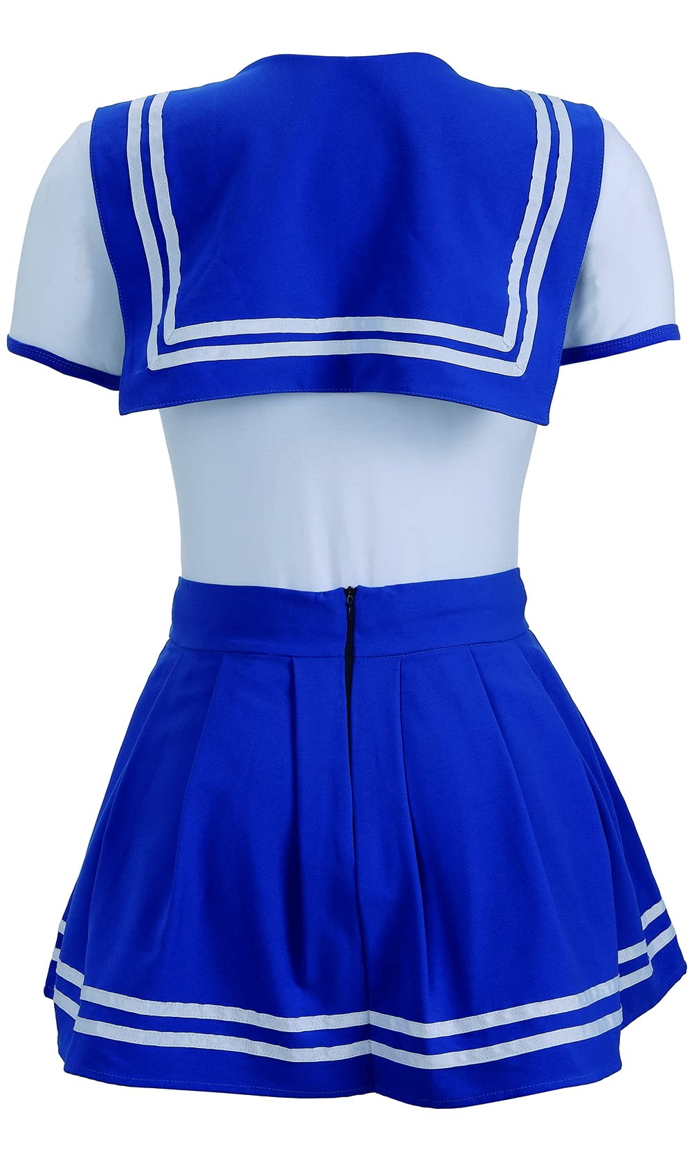 CutiePlusU - Romper bodysuit Cosplay Magical Sailor Onesie Skirt Set - Onesie à boutons pour adulte