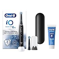 Oral-B iO 6 Spazzolino Elettrico Ricaricabile, con 2 Testine di Ricambio