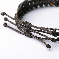 Vista 48 de Handmade Natural Stone Beaded Healing Bracelet Gift for Men Adjustable Rope String Bracelet