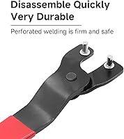 Vista 4 de Amoladora angular Llave de pasador ajustable universal para máquina amoladora angular (rojo)