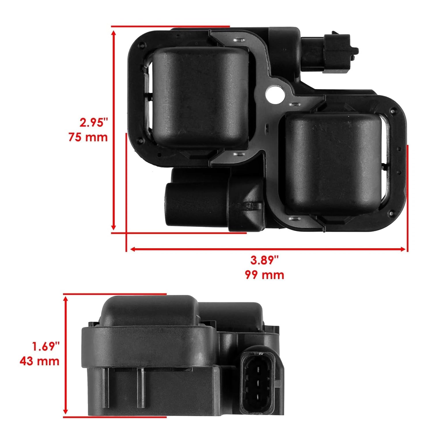 Replacement for Polaris Spark Plug Wires with Ignition Coil for RZR XP 1000 2014-2023 OEM