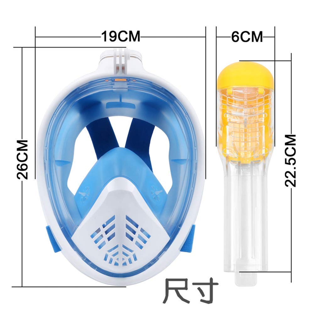 Inllex 180° Panoramic View Snorkel Mask Full Face Scuba, Dive and Swim Set for Kids Youth Adult Women Men | Easier Breath with Dry Anti-Fog Anti-Leak for Travel Beach Sea Underwater (Pink-L) 4