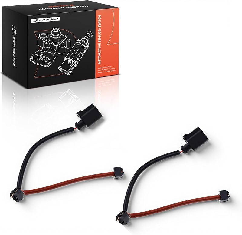 Sensor de desgaste das pastilhas de freio traseiras A-Premium para Porsche – Conjunto com 2