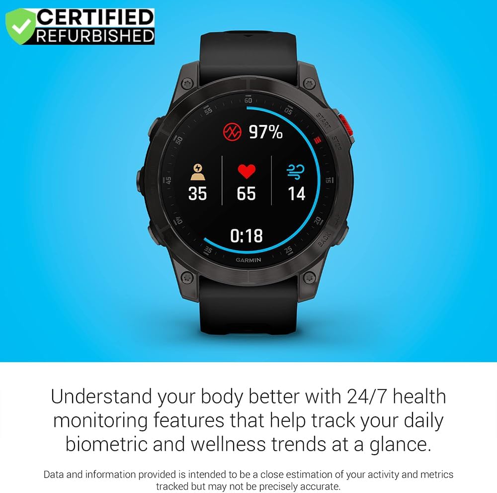 Garmin 010-N2582-10 Epix Gen 2 Premium Active Smartwatch 47 mm Black Titanium (Renewed) Bundle with 2 YR CPS Enhanced Protection Pack - Image 5