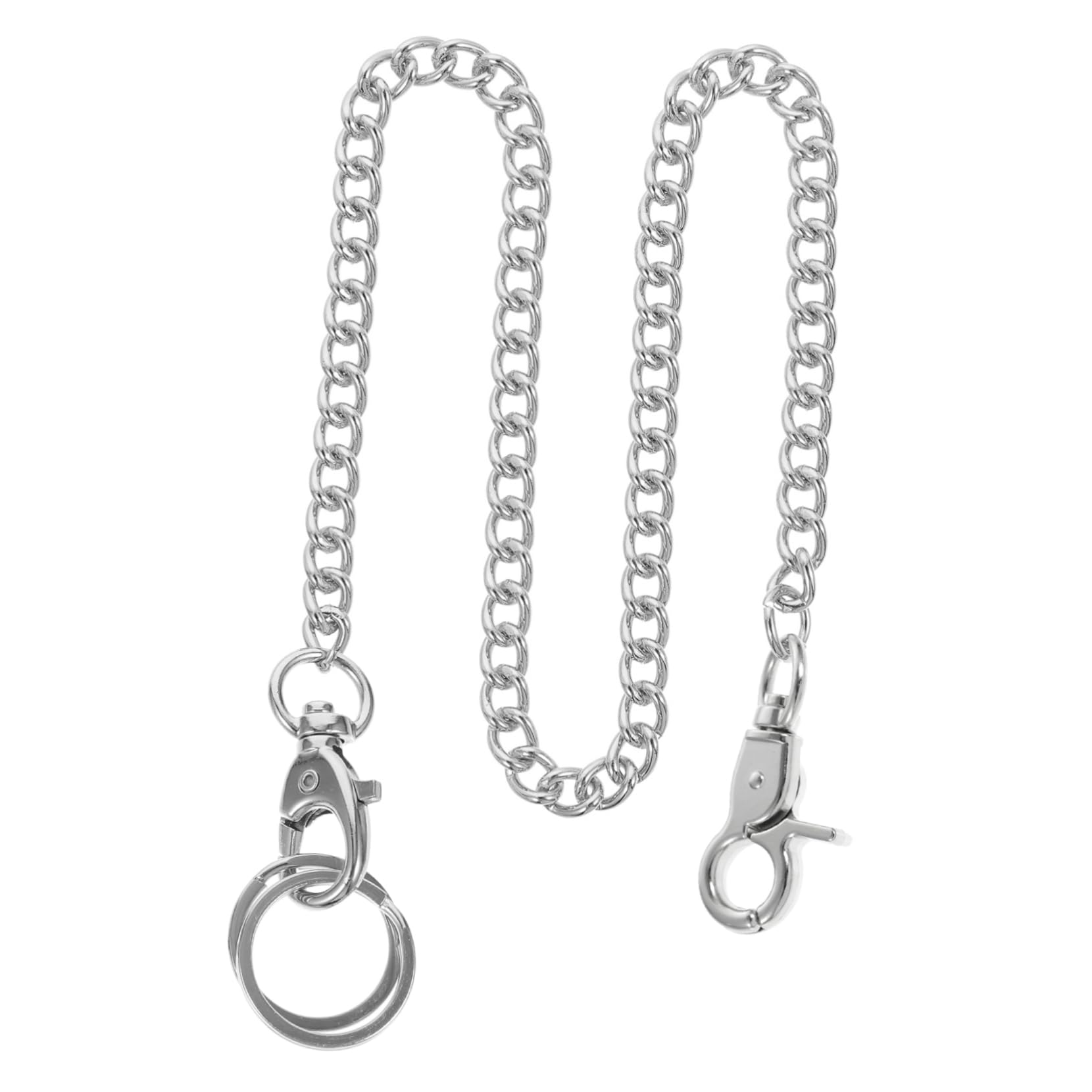 BESPORTBLE Fashion Pocket Watch Chain Fob Electroplated Metal Chain for Decorative Use