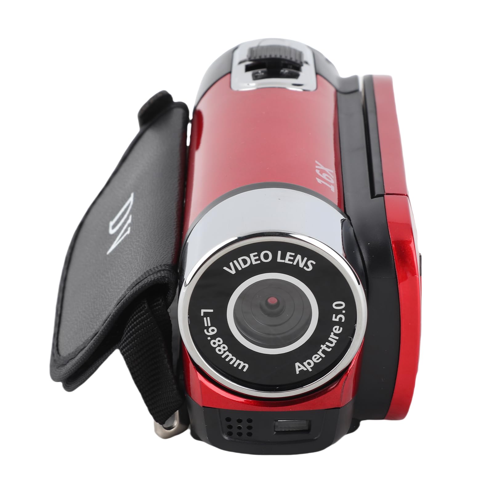 Portable 1080P High Definition Digital Video Camera DV Camcorder with CMOS Sensor, 16MP Resolution, 16X Zoom, Rotatable LCD Screen, USB Rechargeable Battery, for Tripod Stand (Red)-picture-29
