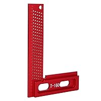 Vista 6 de Regla de marcado, regla de carpintería de aleación de aluminio, resistente al desgaste, herramienta de medición de ángulo recto resistente al óxido