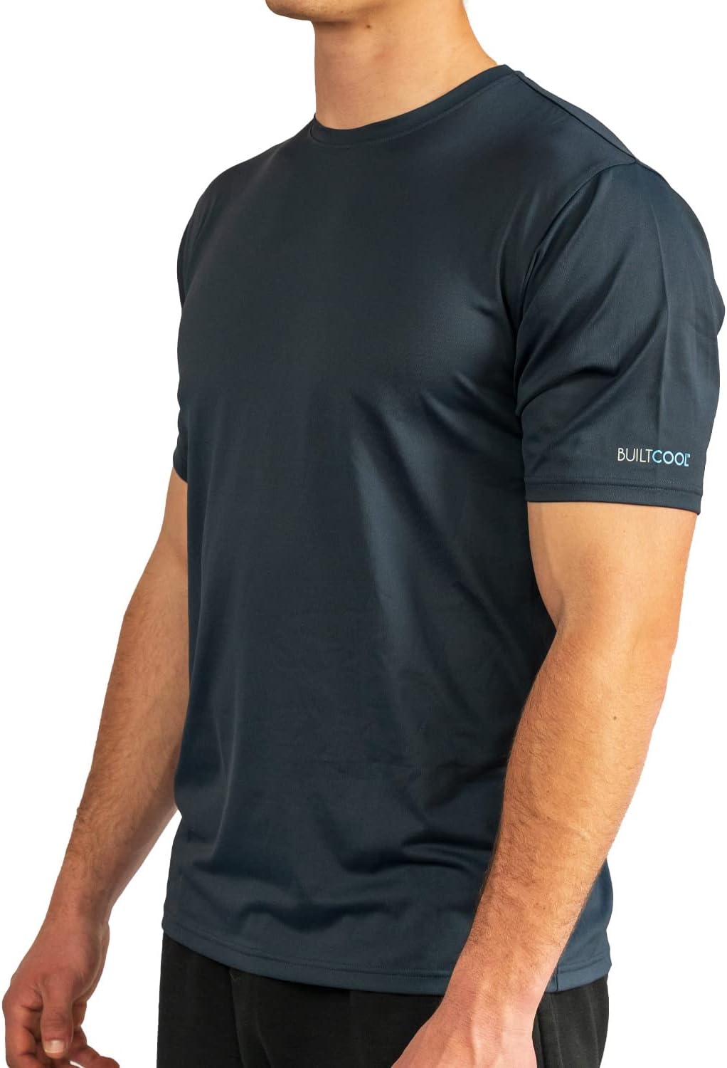 BUILTCOOL Men’s Crew Neck Shirt – Quick Dry Shirts for Men, Instant Cooling Moisture Wicking, UPF 50 Sun Protection - Image 2