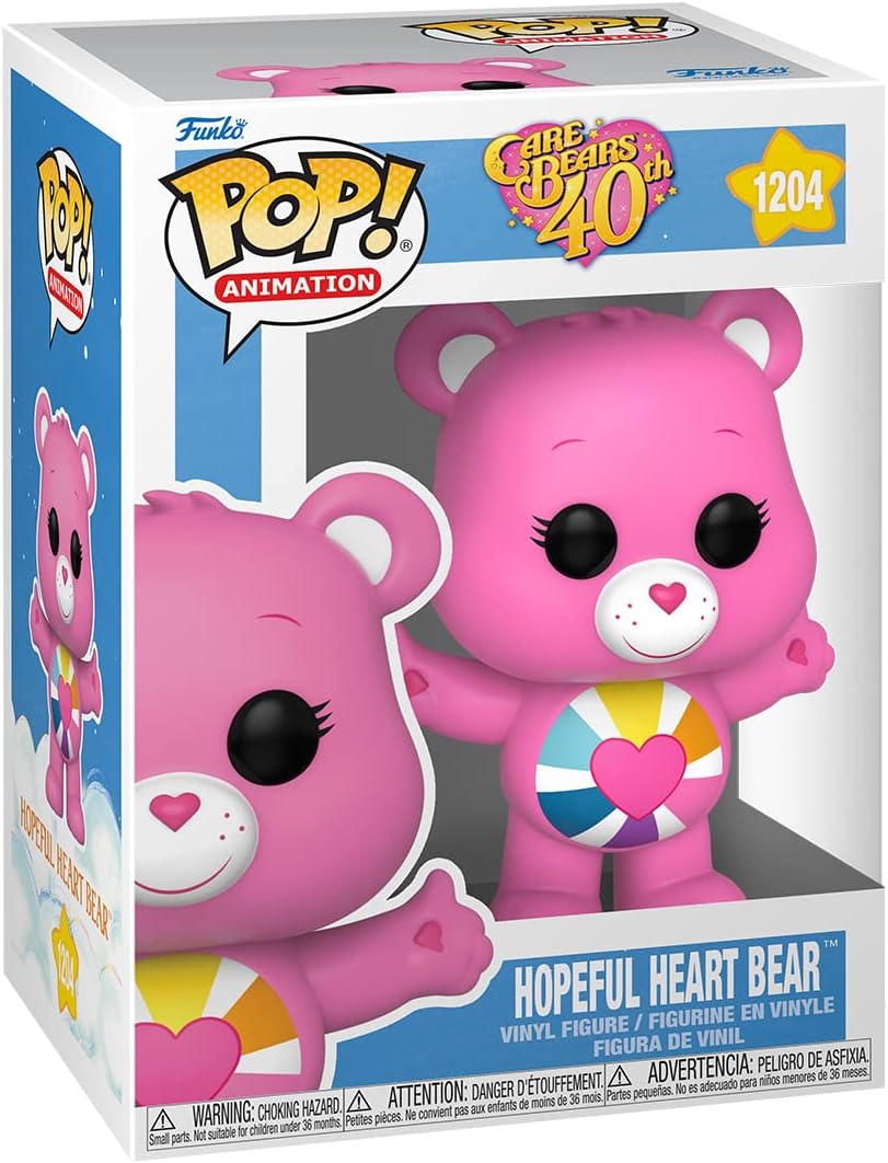 Funko Pop! Animation: Care Bears 40th Anniversary - Hopeful Heart Bear with Glow in The Dark Chase (Styles May Vary)