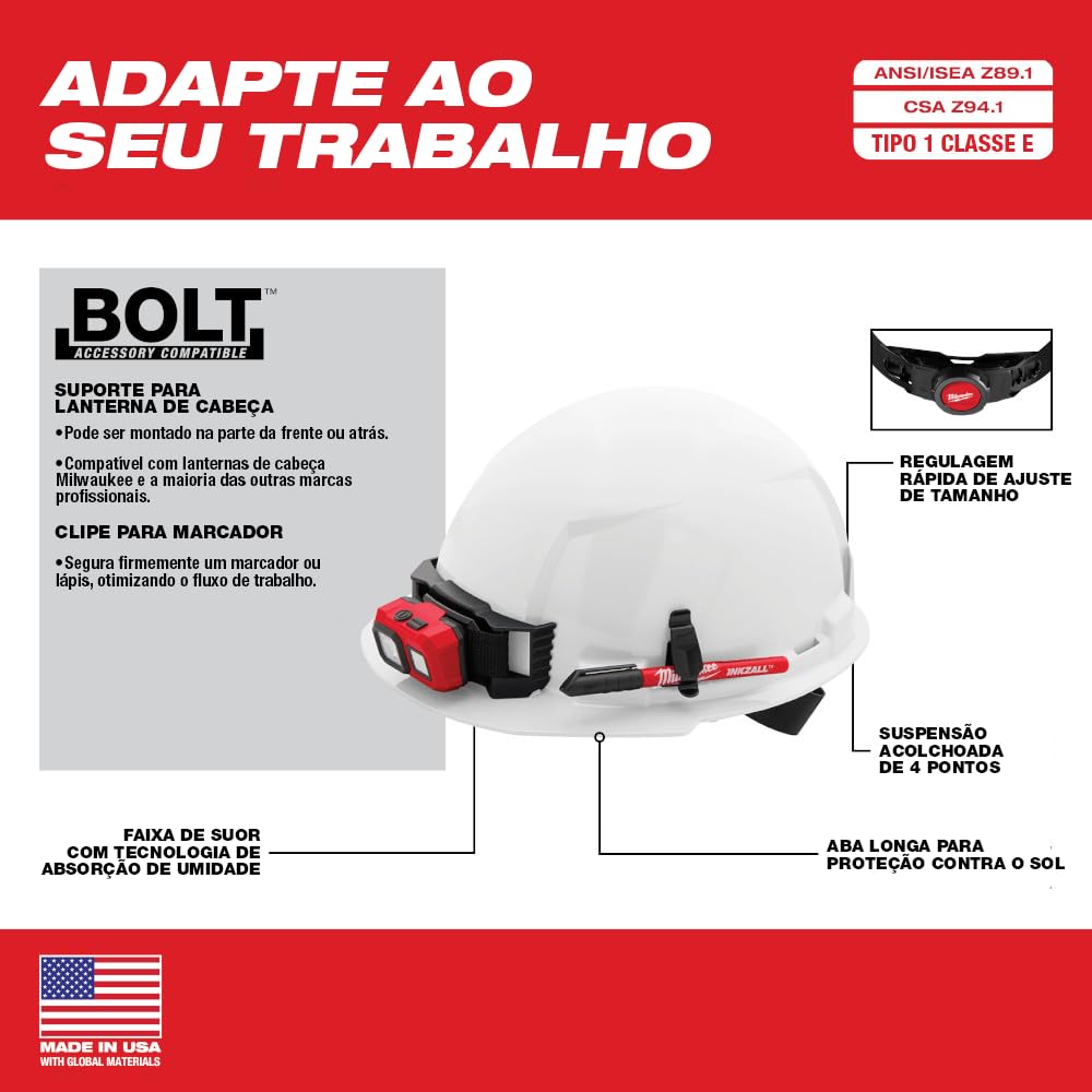 Milwaukee Casco de Seguridad Blanco 48-73-1100