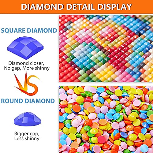 Rongxin Geese Farm Quilt Laundry Car Country Flower 5D Diamond Painting Kits Drill Cross Stitch Fit For Everyone Craft Kits 15.7X19.6 Inches #TOP3