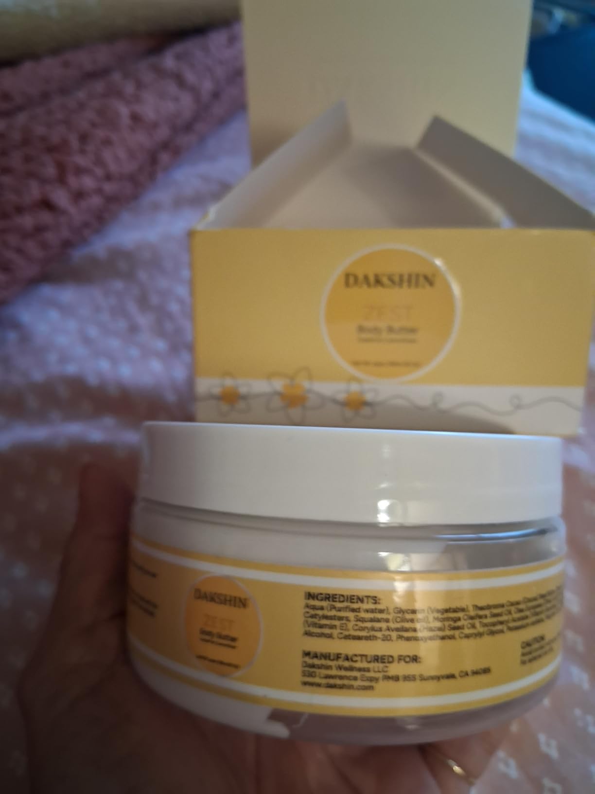 DAKSHIN Zest Whipped Body Butter | Citrus-Charged Deep Hydration | Energizing Grapefruit & Citrus Blend | Brightening Daily Moisturizer | Paraben-Free | 236ml