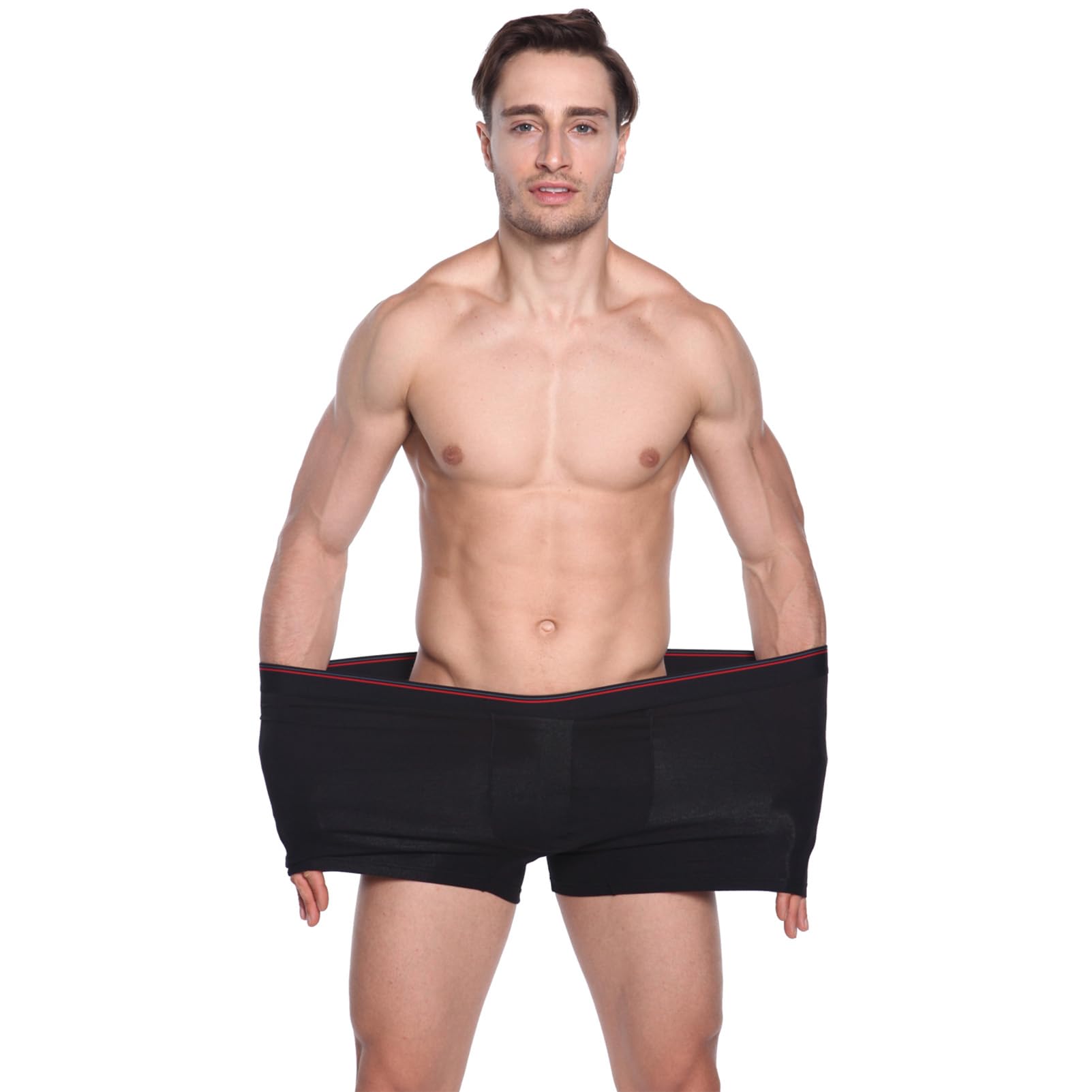 Lot de 3 sous-Vêtements Boxers en Coton Stretch pour Homme - S à 7XL - Ouvert Devant/Fermer Devant