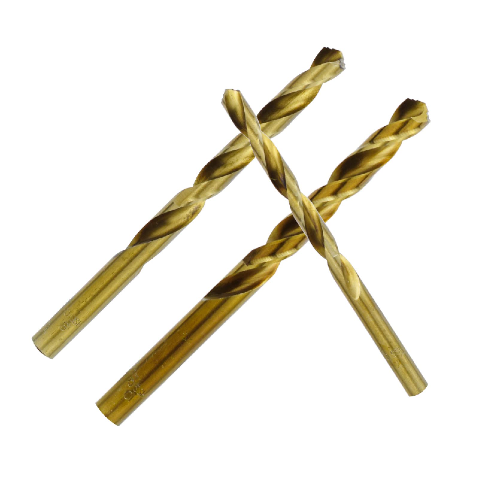1.0-13mm Set di punte elicoidali 13/19/25 pezzi di punte da trapano per pistola HSS con rivestimento in cobalto per foratura di fori per legno/metallo,25 pezzi (1,0-13)