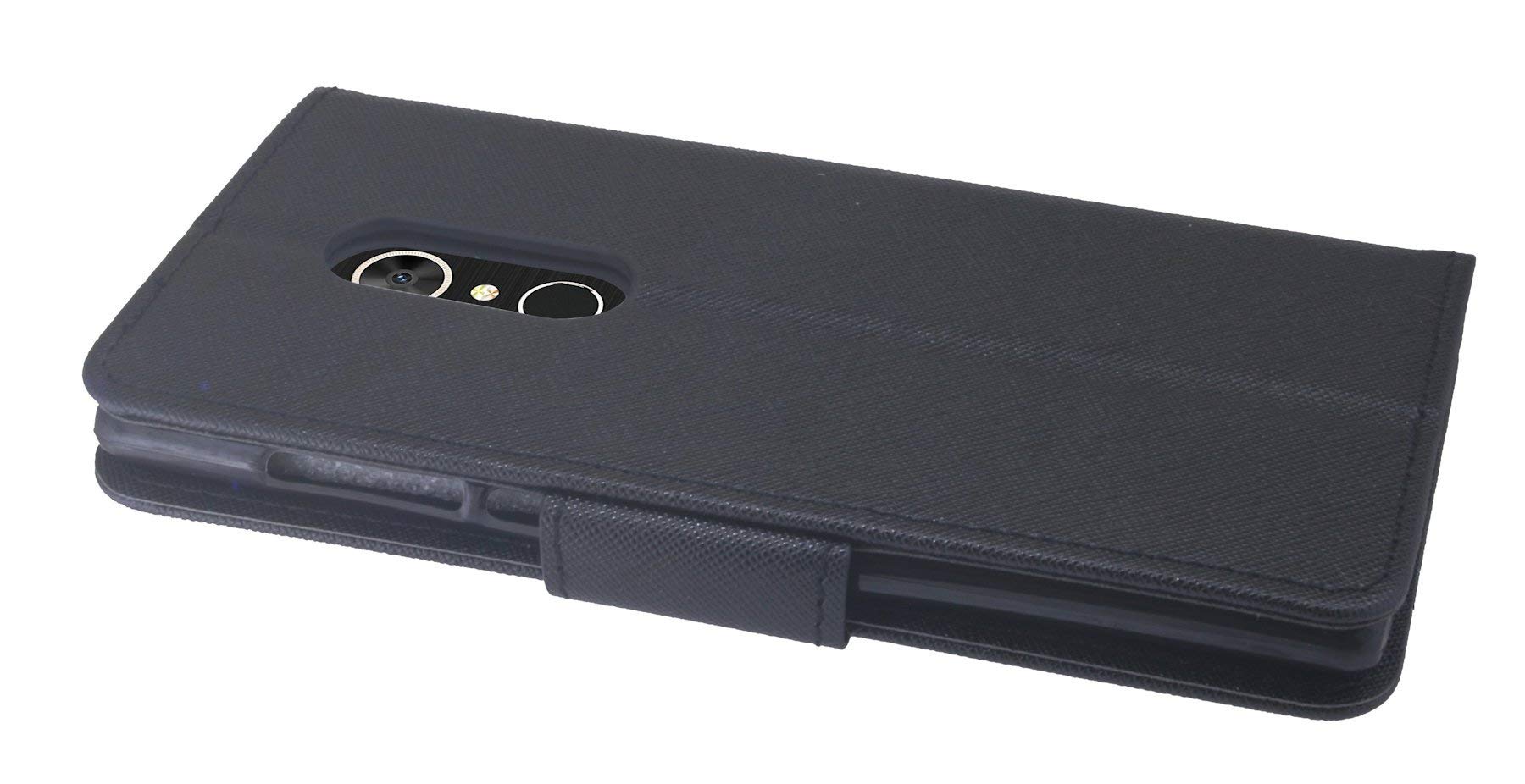 Custodia Libro In Pelle Ottica Per Alcatel 5 (5086D) – Cofano Porta Carte Con Chiusura Magnetica