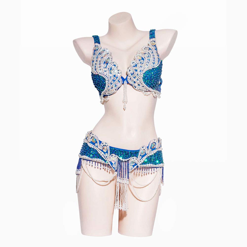 ROYAL SMEELA Cinturón Sujetador Danza del Vientre Mujer Carnaval Gitano Traje de Baile Brillar Lentejuelas Trajes Danza del Vientre Sexy Ropa Danza Vientre Vestido Bailarina del Vientre Traje carnaval