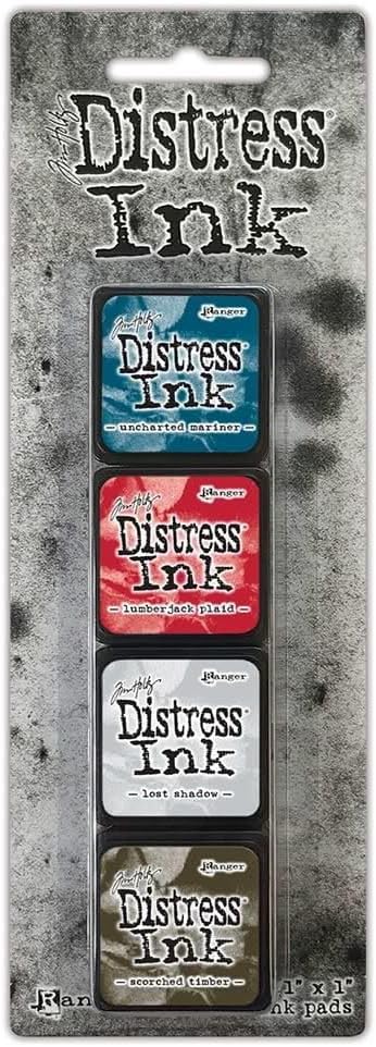 Ink - Tim Holtz - Distress Ink Pads - Mini Ink Kit - Eighteen 18 TDPK82002 January 2024 Release with Scorched Timber!