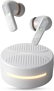 Pebble Blissbuds Hue TWS Earbuds Deep Bass & Clear Sound ANC & ENC RGB Light 4 Mics Snug Fit Voice Assistant Dual Pairing ... Price In India