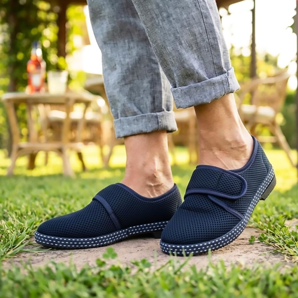 Benessere pantofole uomo estive fresche e leggere scarpe in tela a NIDO D'APE Pinarella SPRIT5 con strappo Made in Italy