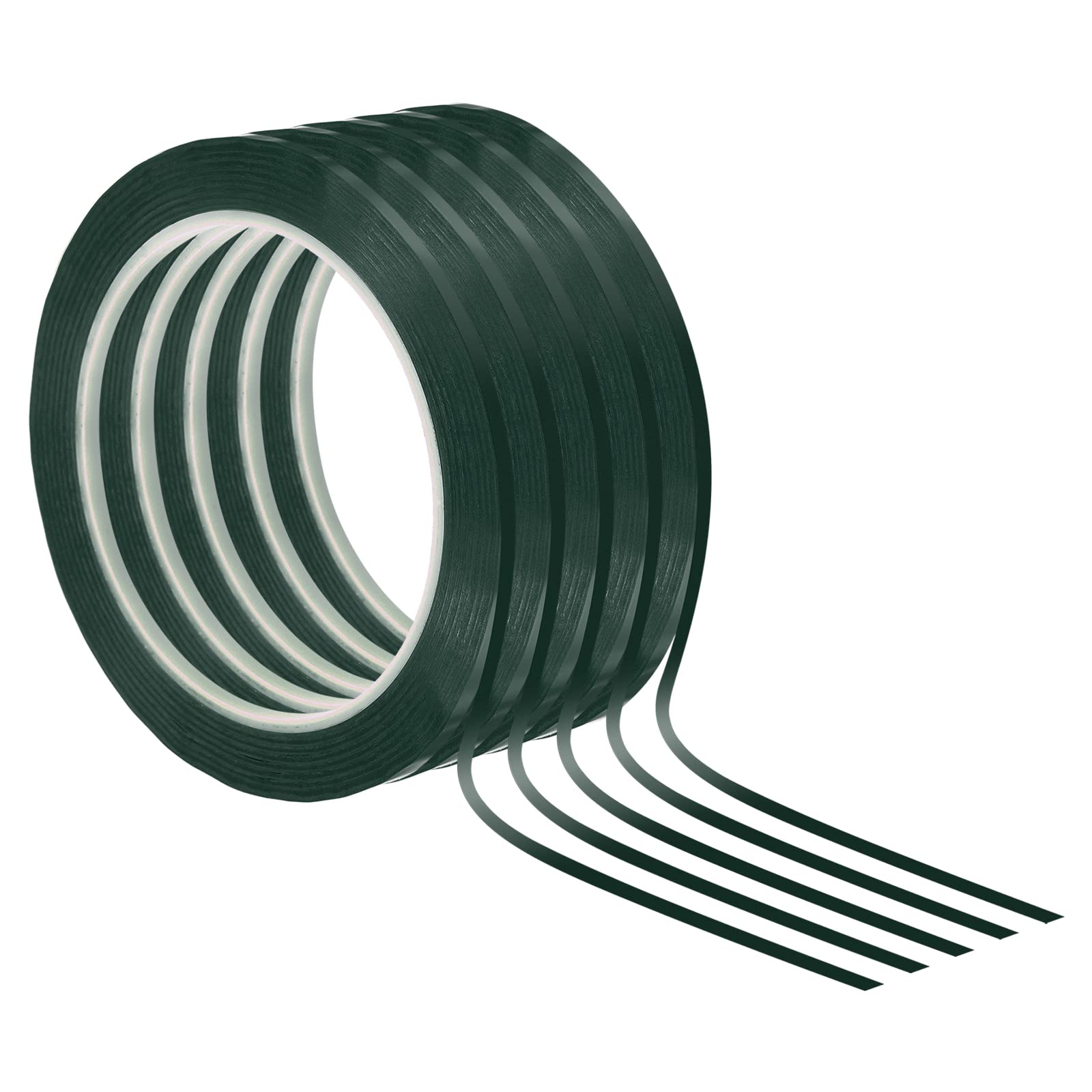 PATIKIL Whiteboard Tape 3mm X 66m, 5 Pack Thin Dry Erase Tape for Graphic Chart Marking DIY Art Green