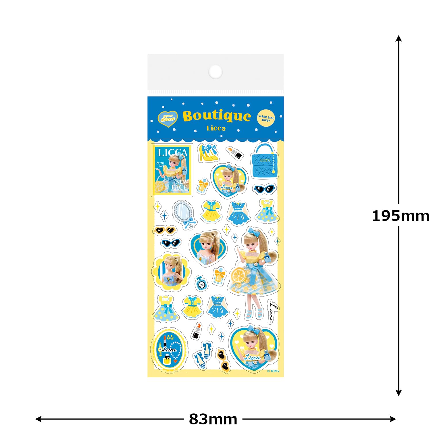 Amazon.co.jp: 古川紙工 リカちゃん 透明シールシート oshigoto Licca