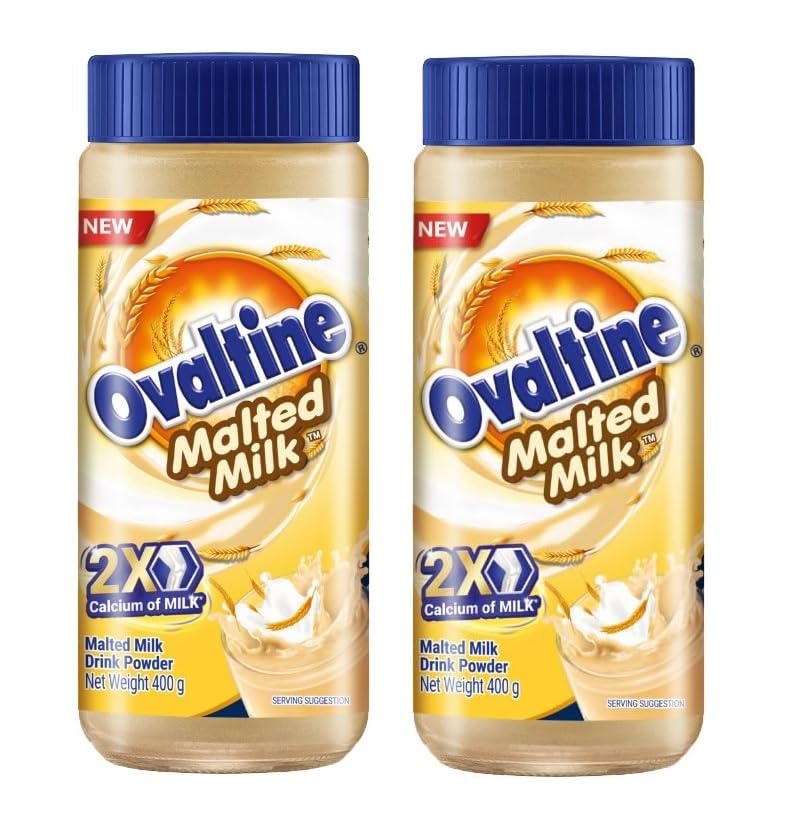Ovaltine Malted Milk Drink Powder Delicious And Nutritious Beverage With 2X Calcium Of Milk 400gm Jar (Pack Of 2) (B0D4VWBQBW) Amazon Price History, Amazon Price Tracker