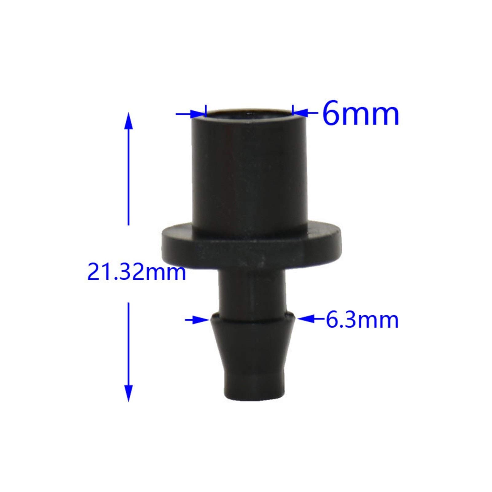 Connexion rapide Tuyau de jardin Barbelée 1/4" à 6 mm Connecteur 1/4" irrigation connecteur for 4/7 tuyau d'arrosage de pulvérisation irrigation goutte à goutte Accessoires 1000 Pièces