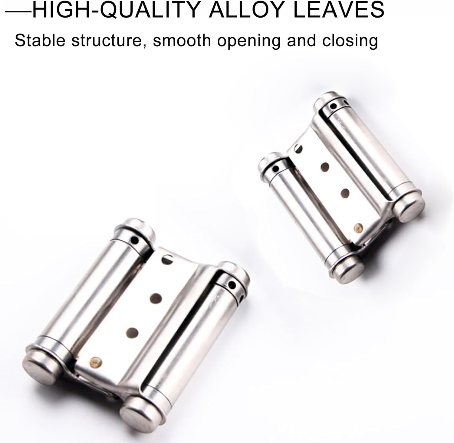 Saloon Cafe Doors with Automatic Closure, Butler Door for Kitchen Bar Counter Entrance, Hardware Included, 75x90cm, White