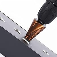 Vista 3 de Cobalt Step Drill Bits HSSCO M35 Cone Hex Triangle Shank Metal Drill Bits Tool Set Hole for Stainless Steel 1Pcs(3PCS Set-1)