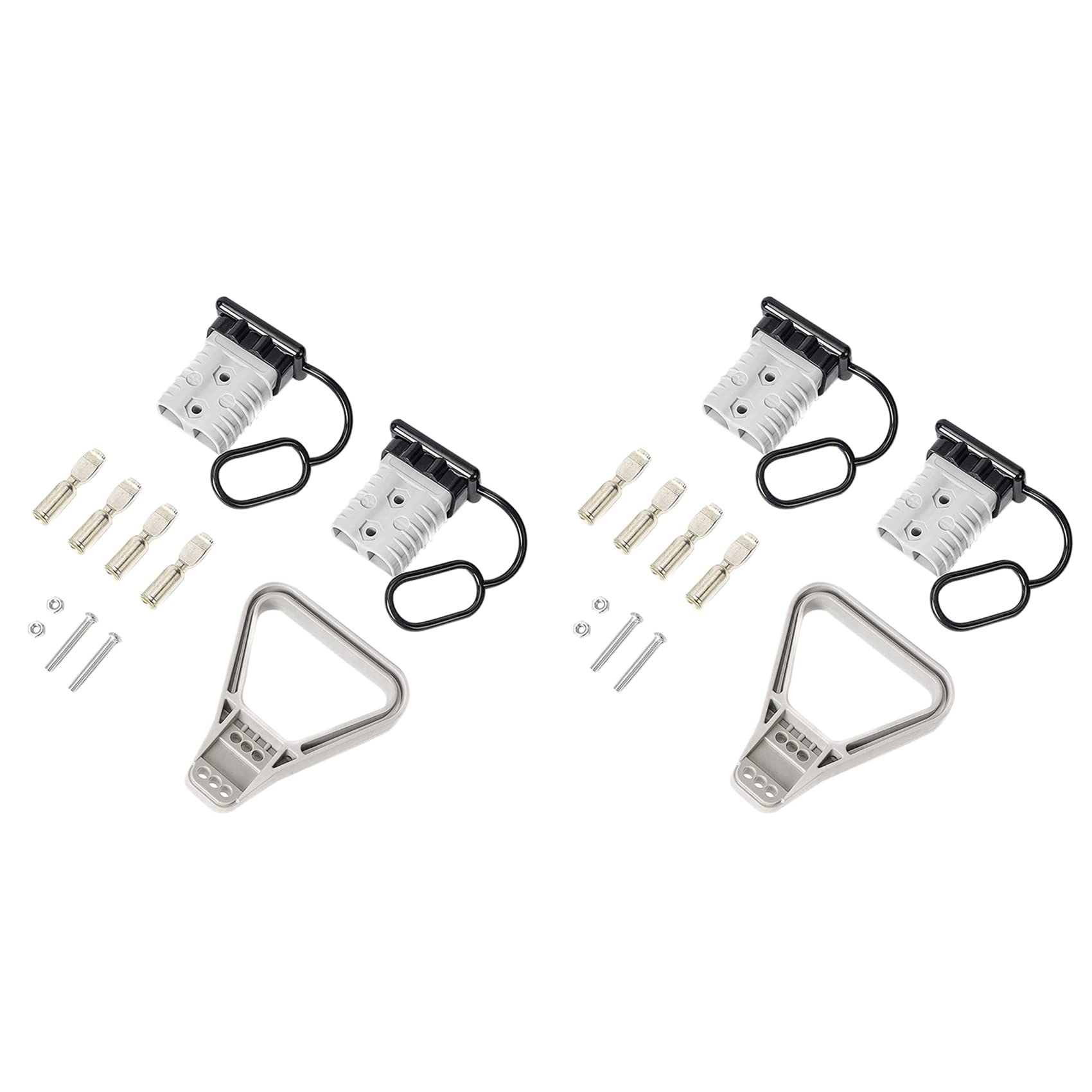 4 Piezas 2/0 AWG 350A Cable Conector de Alimentación de Batería Kit de Desconexión de Conexión Rápida Conector para para Remolque de Cabrestante
