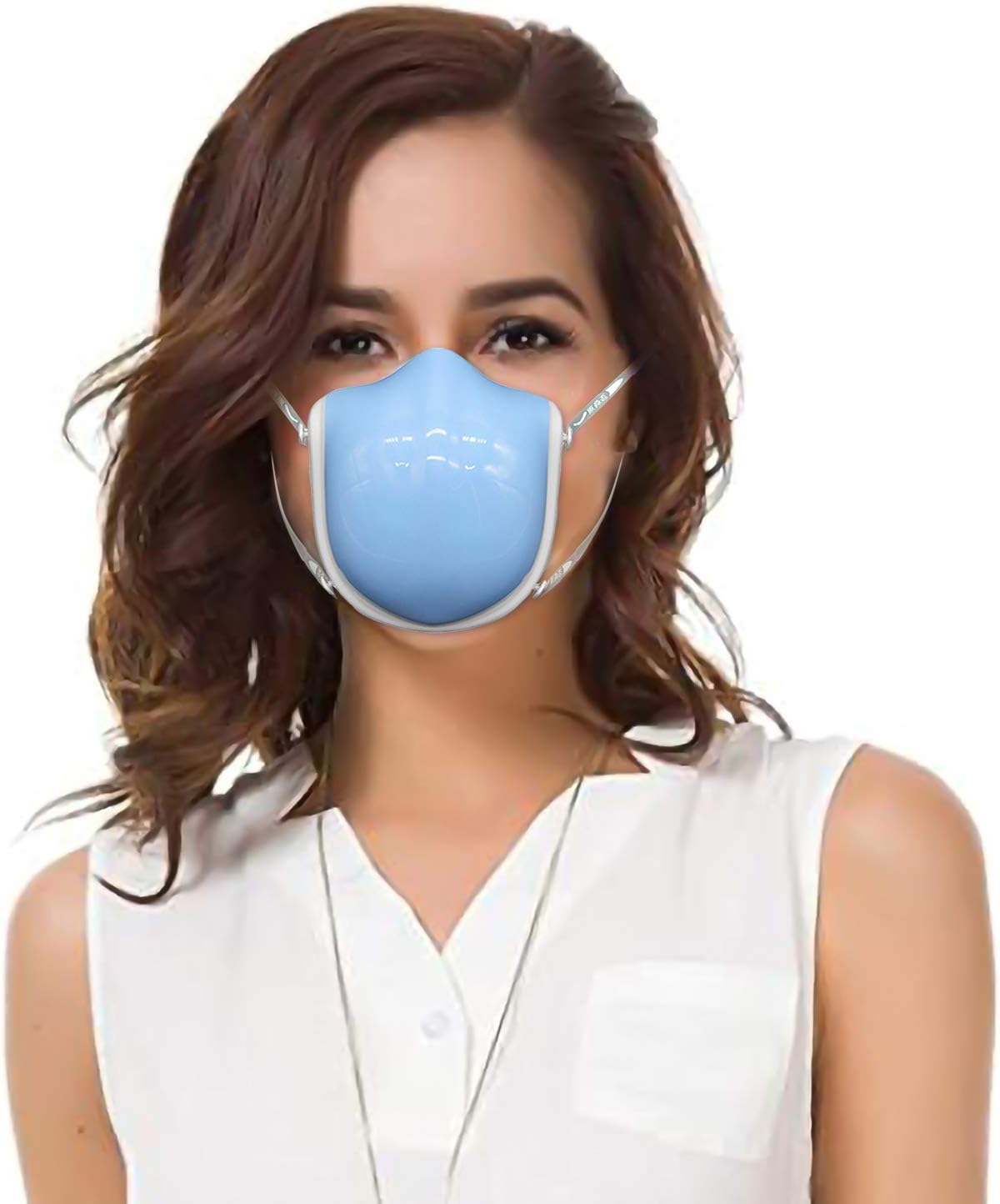 4-Ply Rechargeable Electric Purifier, Electric Respirator with Replaceable Activated Carbon Protect Layer for Adults