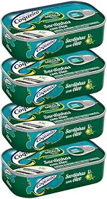 Kit 4 Sardinhas Coqueiro em Óleo 125g – Fonte de Proteína e Ômega 3 Sem Conservantes