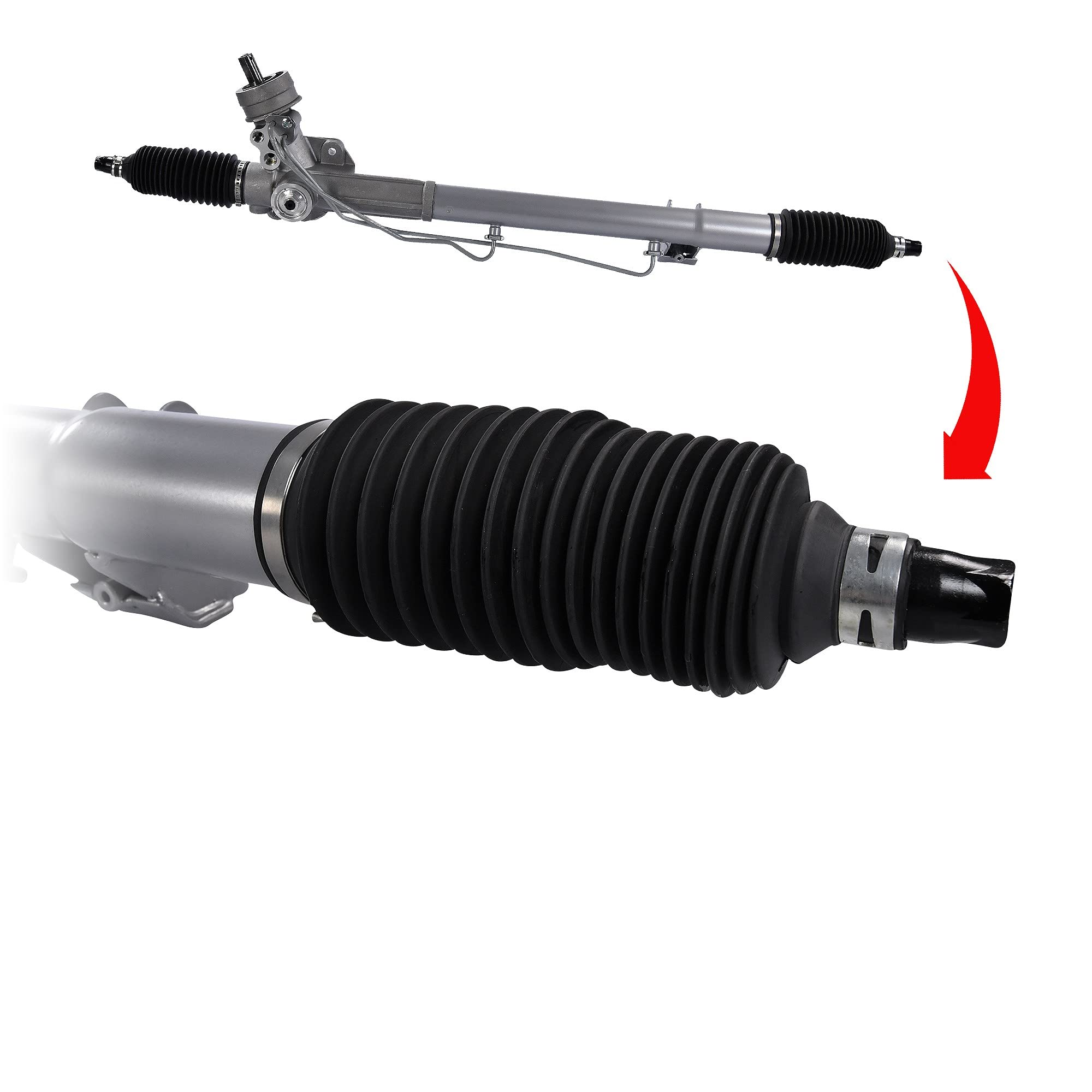 ATEC Germany Lenkgetriebe, hydraulisch Kompatibel mit: AUDI A4 B5, A4 B5 Avant, VW PASSAT B5, PASSAT B5 Variant, PASSAT B5.5, PASSAT B5.5 Variant