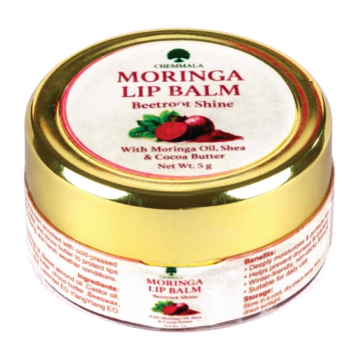 Moringa Beetroot Lip Balm – Natural Lip Moisturizer with Shea Butter, Cocoa Butter & Beeswax – 8g-image-26