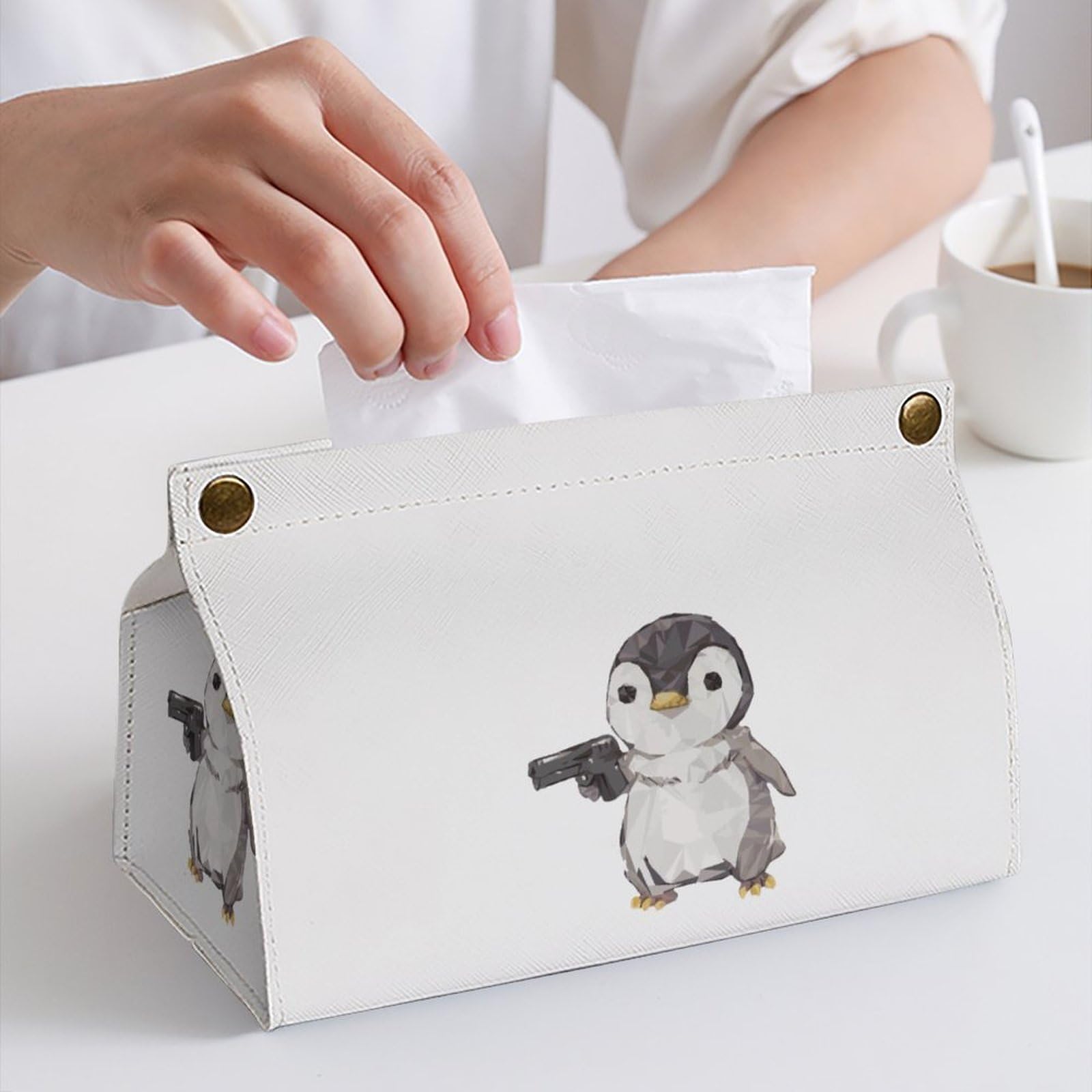 Amazon｜ティッシュケース キュービック ペンギン ティッシュボックス