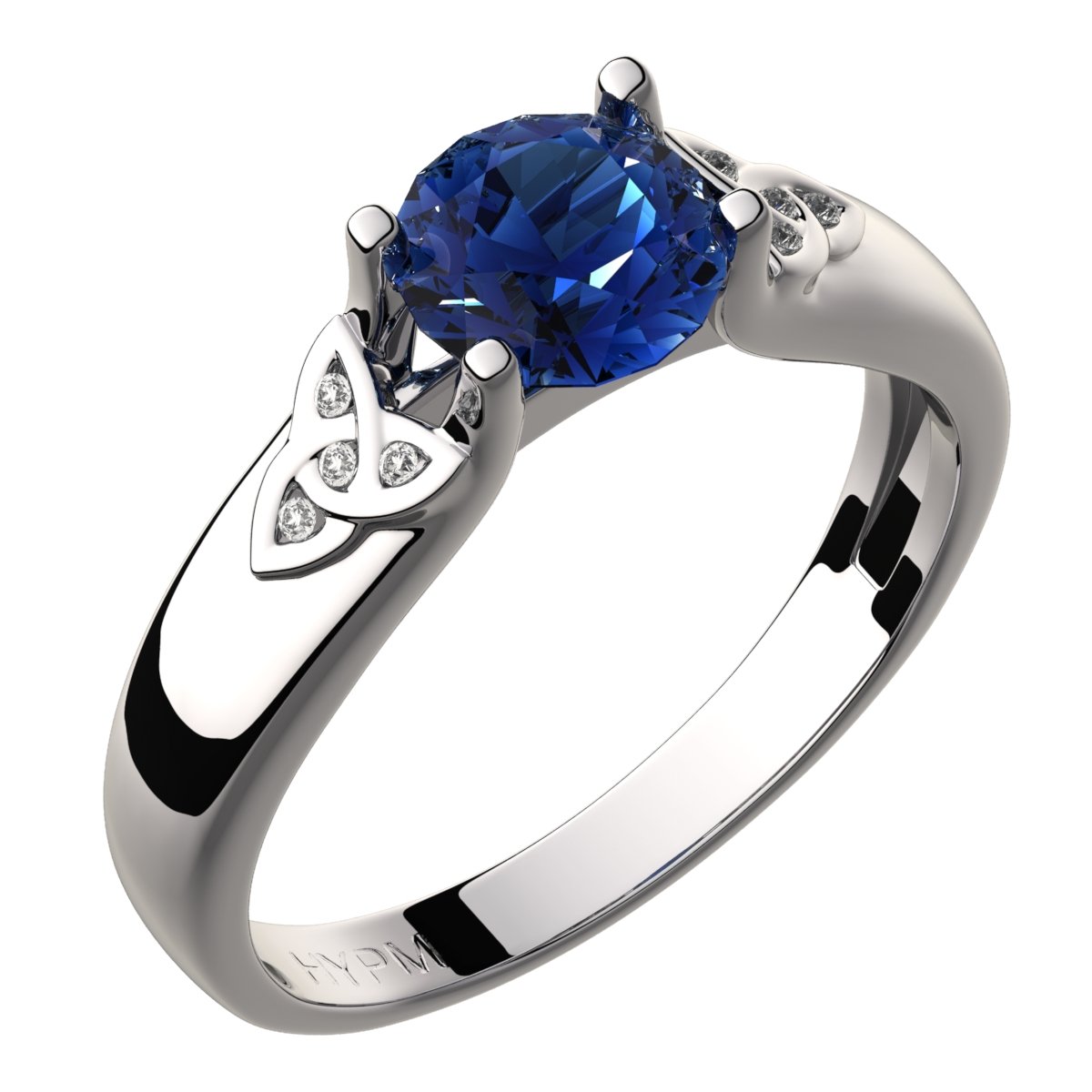 JewelryGift Anillo De Plata De Ley 925 Con Banda Simple O Eternidad Creado Con Zafiro Azul, Piedras Preciosas Sueltas, Juego De Joyería De Lujo Para Mujeres Y Niñas, Talla De EE