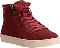 Revitalign Women's Wrigley Hi-Top Sneakers - APMA Approved Orthotic Footbed, Zipper & Lace Closure for All-Day Comfort