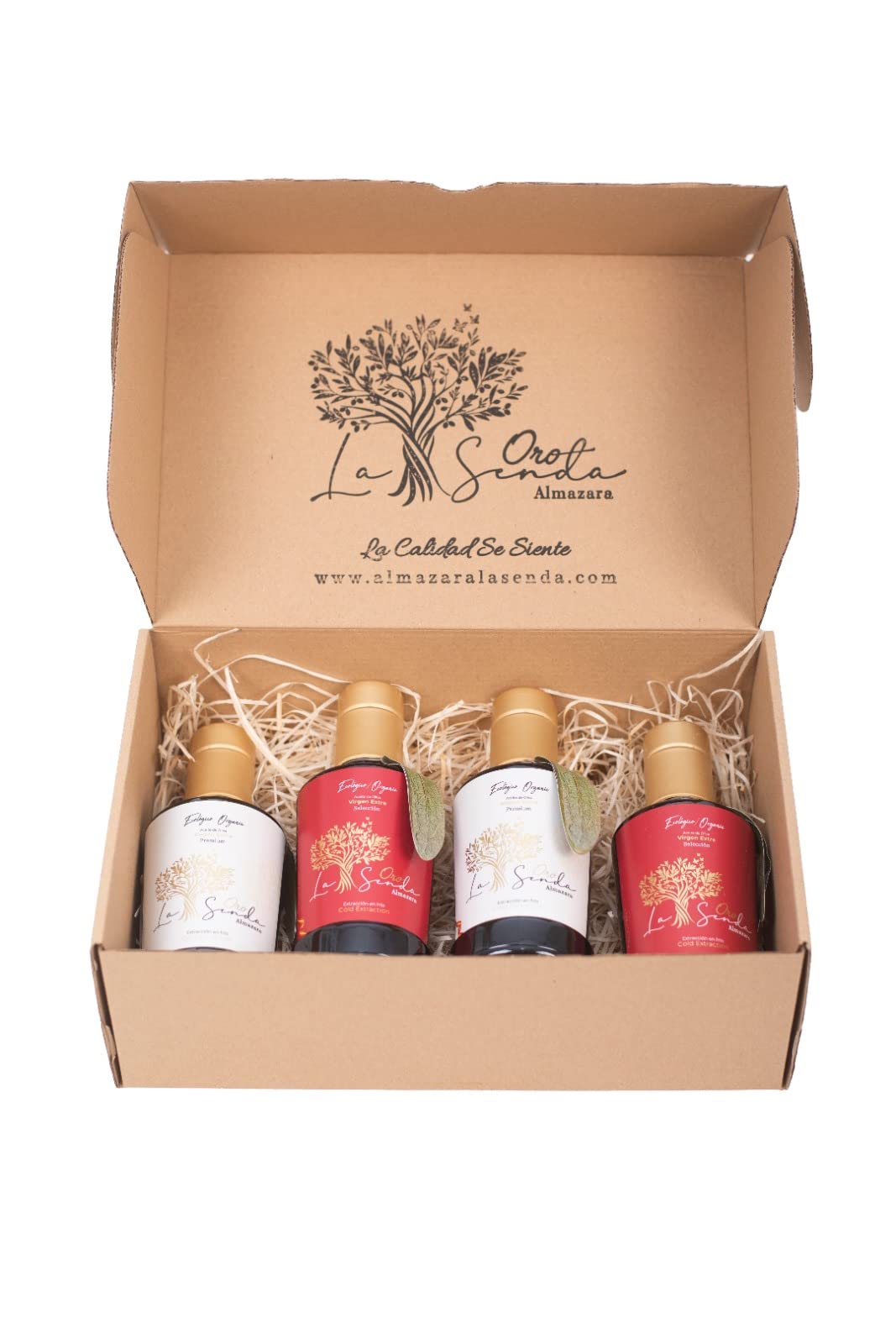 Pack 4 Botellas Aceite de Oliva Virgen Extra Ecológico (1L) - 2 Premium Y 2 Selección Centenaria | AOVE Coupage Cornicabra y Picual, Extracción al Frío | Pack Aceite Gourmet Ideal para Regalo