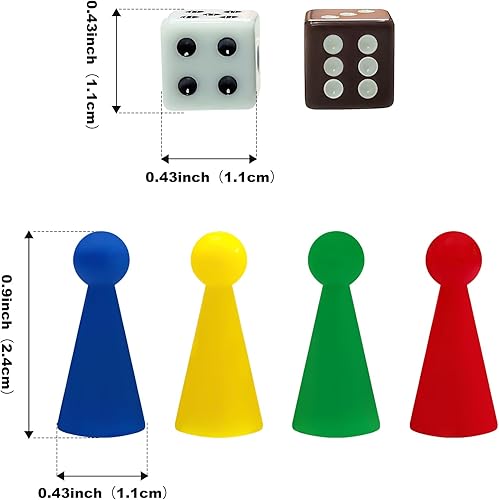 Miniatura 8 de Ludo - Juego de mesa plegable magnético, adecuado para adultos y niños, fácil de transportar, tamaño de 9.78 pulgadas