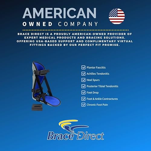Miniatura 2 de Brace Direct Férula de flexión de estiramiento nocturno posterior para fascitis plantar, alivio del dolor del talón del pie, fascitis plantar,