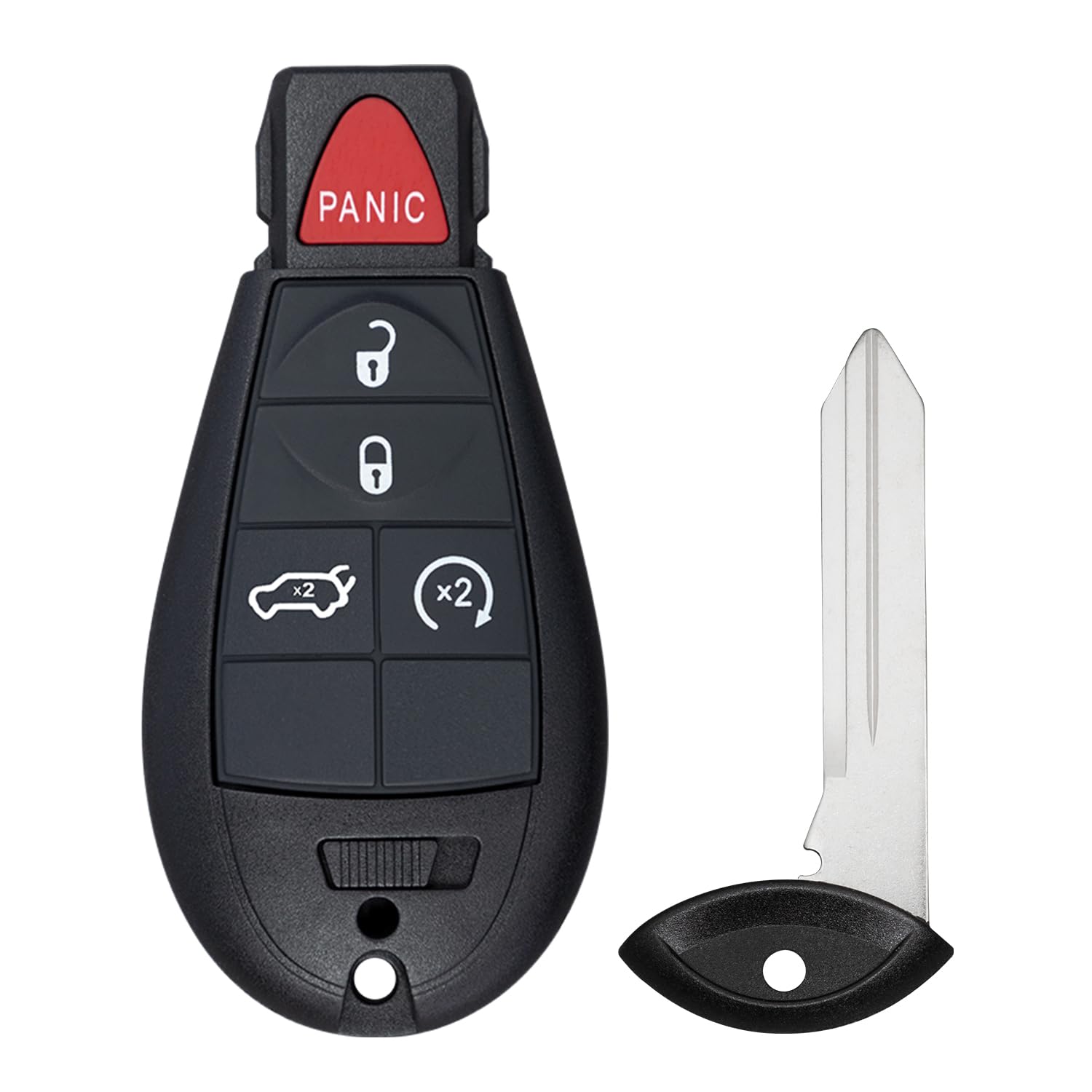 StandardAutoPart Telecomando per chiave auto compatibile con Jeep Cherokee 2014 2015 2016 2017 2018 2019 2020 2021 GQ4-53T (5 pulsanti Hatch)