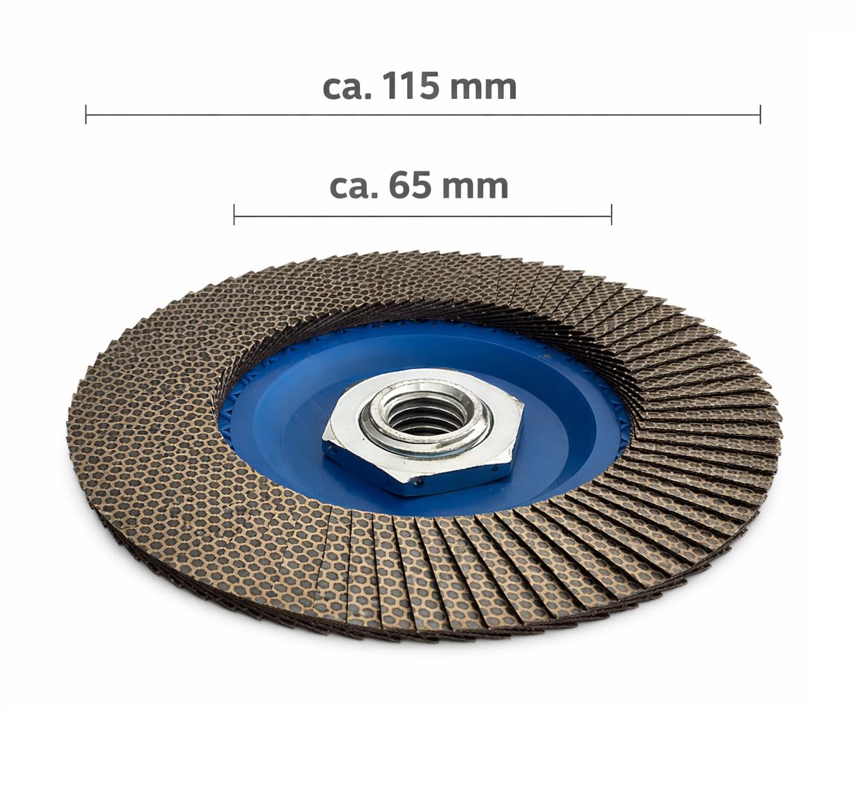 Disco abrasivo diamantato, disco lamellare (80 lamelle diamantate), per piastrelle, ceramica, pietra naturale, gres porcellanato, cemento (grana 400)