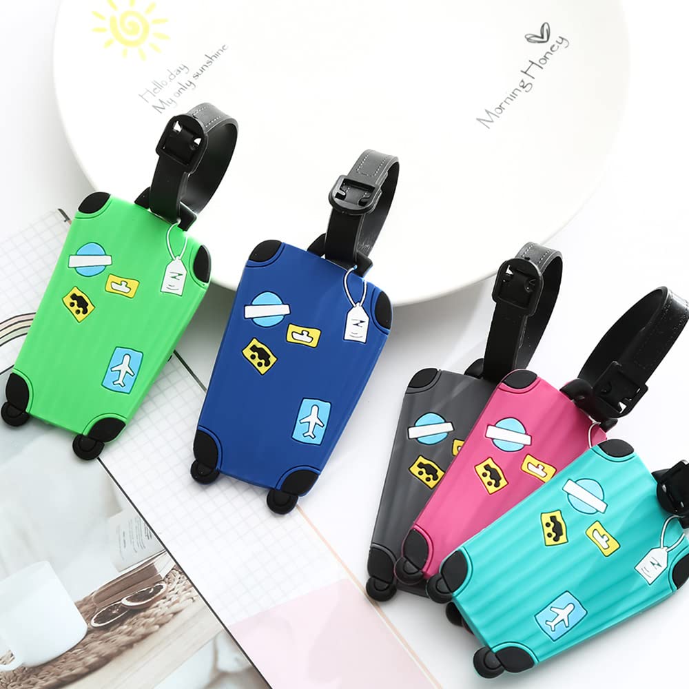 8pcs Étiquette Bagage Silicone, Lettres Initiales Étiquettes De Bagages Avion Avec Carte Nominative Étiquettes à Bagages 8pcs Étiquette Bagage Silicone, Lettres Initiales Étiquettes De Bagages Avion Avec Carte Nominative Étiquettes à Bagages