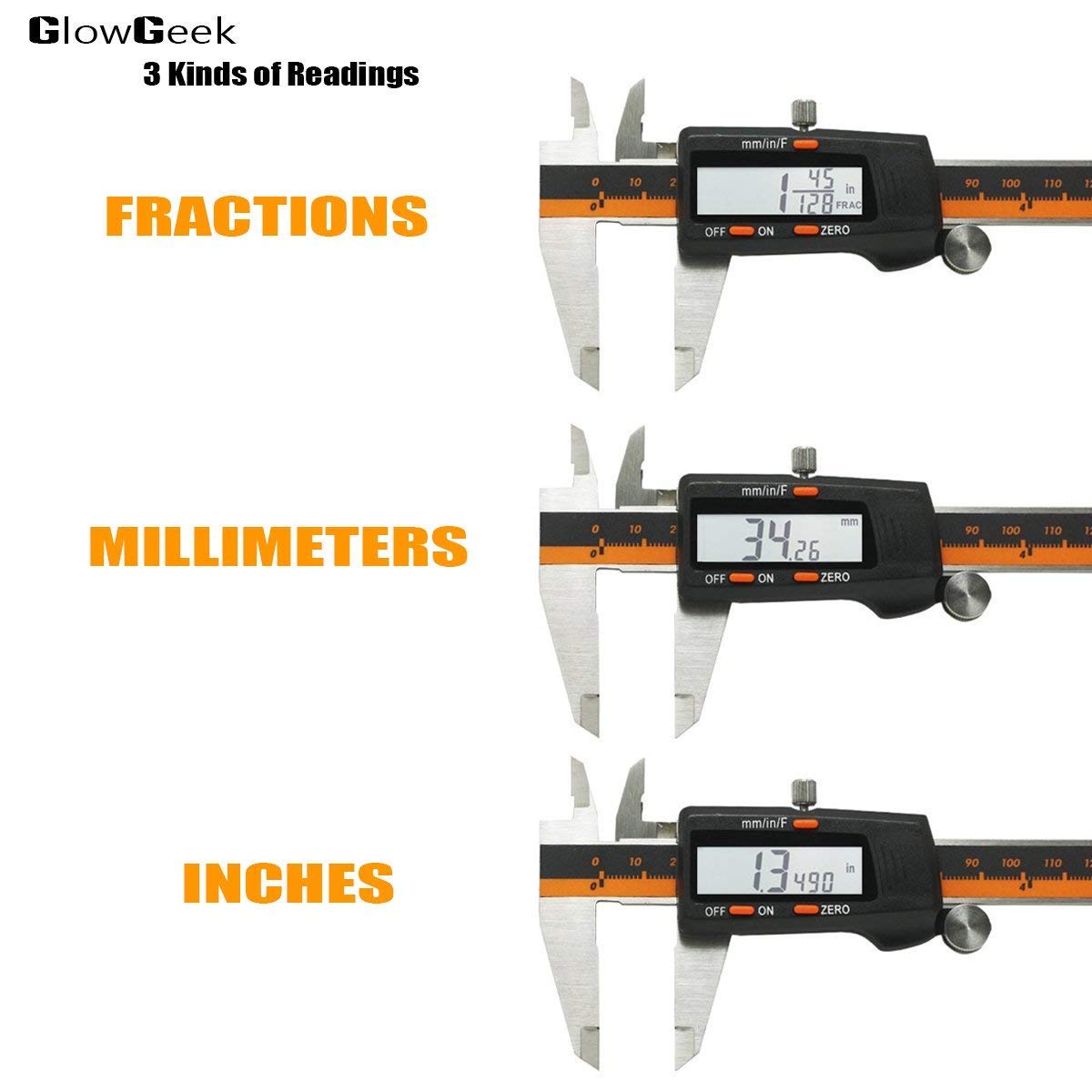 Mitutoyo 50019620 Digital Vernier Caliper (150mm, 6 inch scale) with